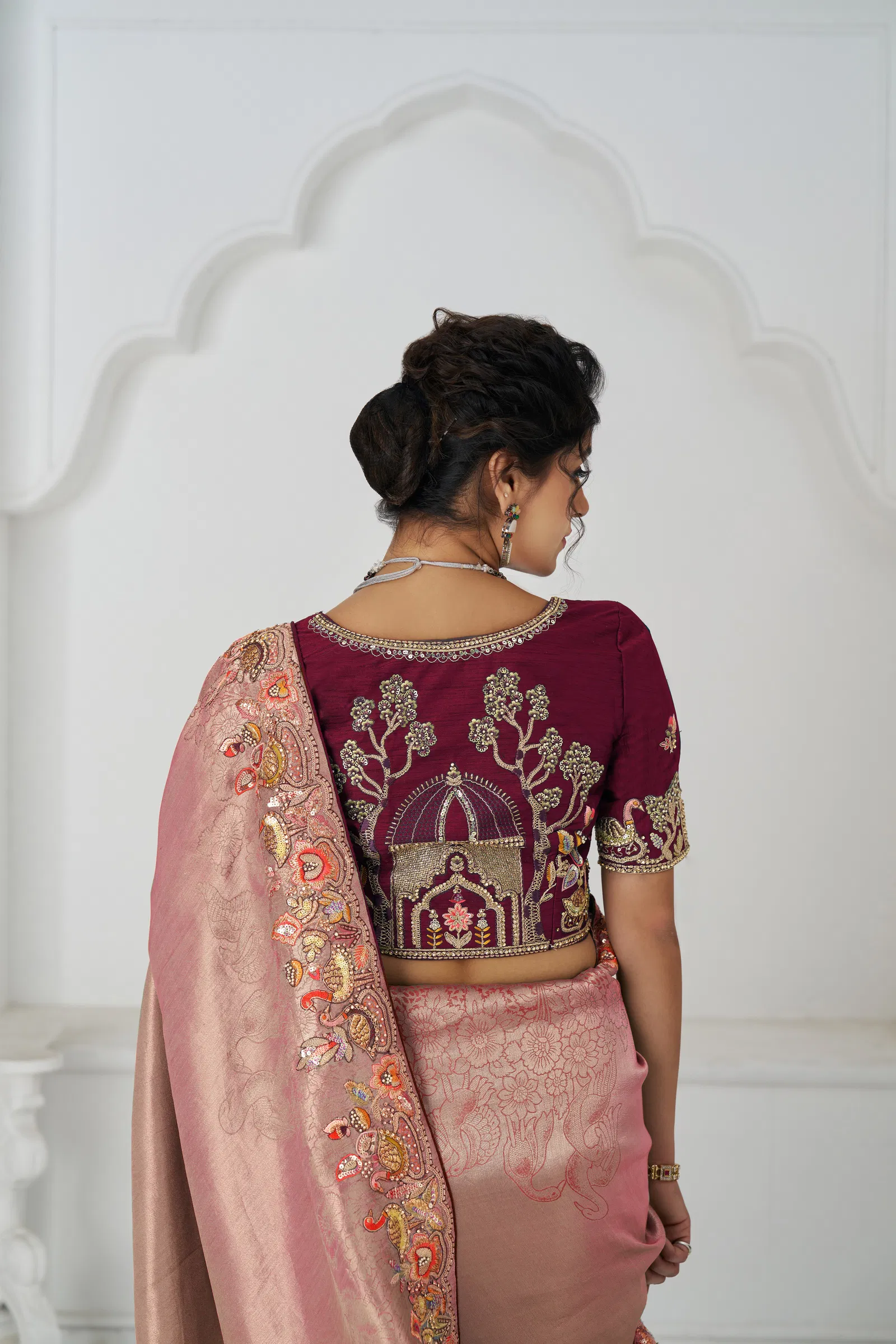 Kf  111 Pink Color Pure Dola Viscouse Silk Saree Online Wholesale
